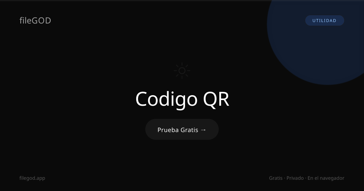 Generador de codigos QR en linea gratis | fileGOD